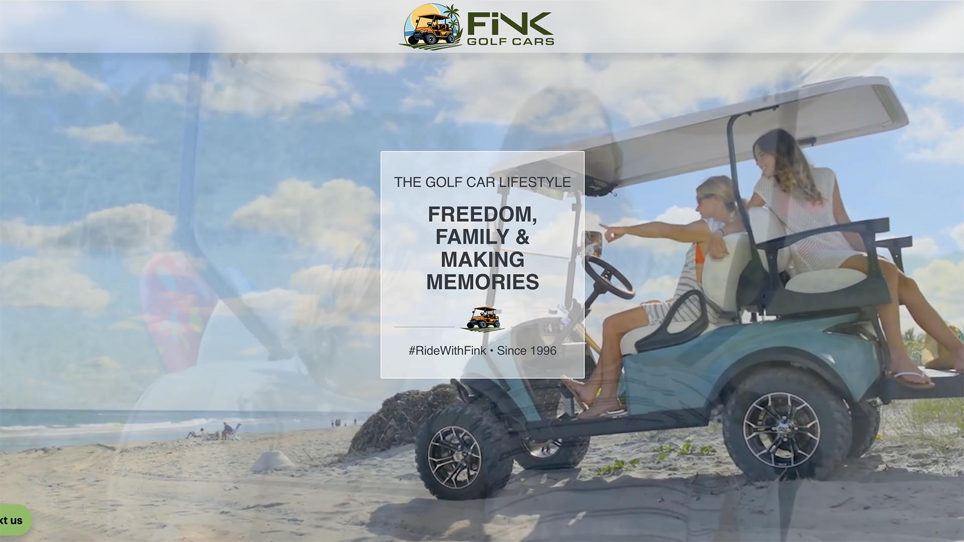 Fink Golf Cars rebrand and website redesign case study